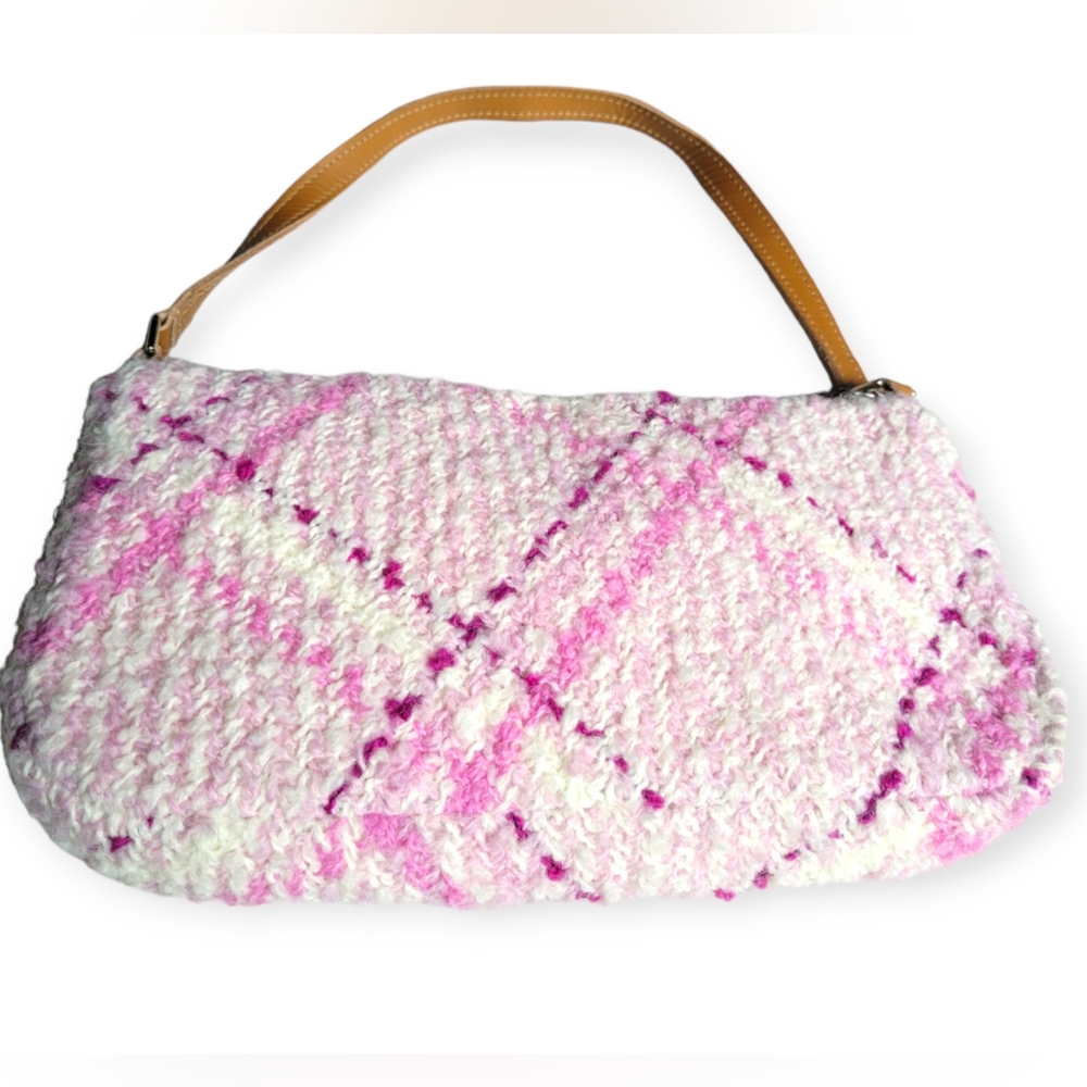 Boyne Valley Wool & Alpaca Pink Mini Bag Handcrafted in Ireland